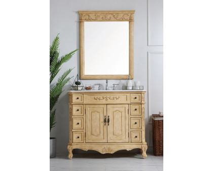 Elegant Danville Wide Vanity Set - Antique Beige, L 42" (VF10142AB)