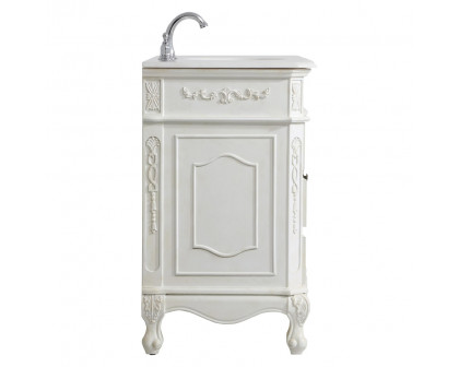 Elegant Danville Wide Vanity Set - Antique White, L 42" (VF10142AW)