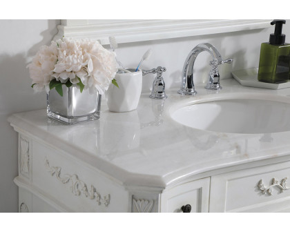 Elegant Danville Wide Vanity Set - Antique White, L 42" (VF10142AW)