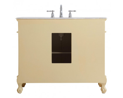 Elegant Danville Wide Vanity Set - Light Antique Beige, L 42" (VF10142LT)