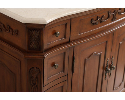 Elegant Danville Wide Vanity Set - Teak, L 42" (VF10142TK)