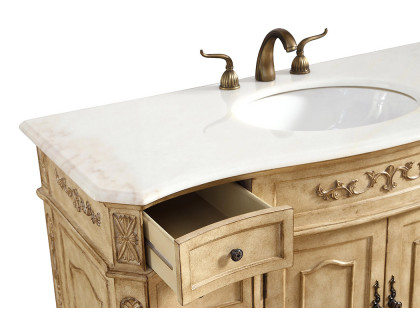 Elegant Danville Wide Vanity Set - Antique Beige, L 48" (VF10148AB)