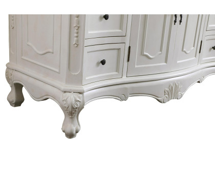 Elegant Danville Wide Vanity Set - Antique White, L 48" (VF10148AW)