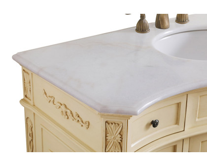 Elegant Danville Wide Vanity Set - Light Antique Beige, L 48" (VF10148LT)