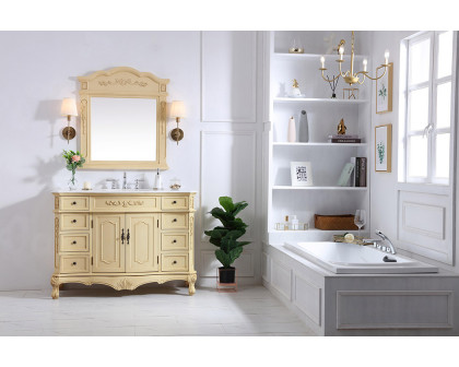 Elegant Danville Wide Vanity Set - Light Antique Beige, L 48" (VF10148LT)