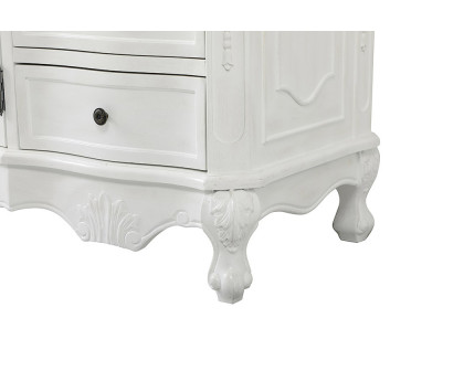 Elegant Danville Single Vanity Sink Set - Antique White (VF10160AW)