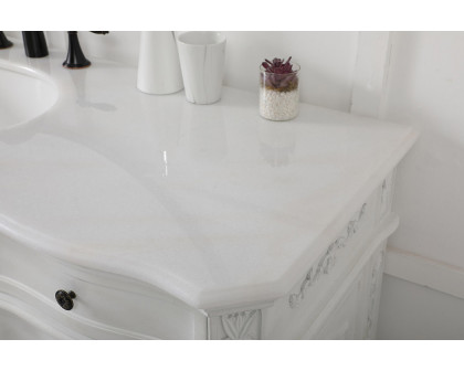 Elegant Danville Single Vanity Sink Set - Antique White (VF10160AW)