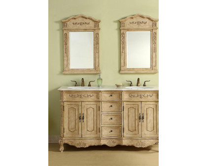 Elegant Danville Double Vanity Sink Set - Antique Beige (VF10160DAB)