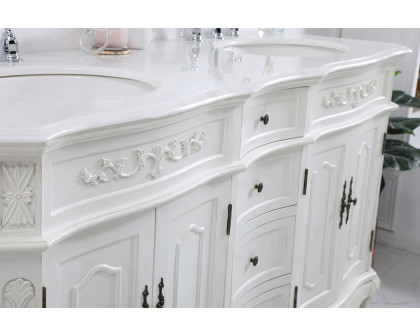 Elegant Danville Double Vanity Sink Set - Antique White (VF10160DAW)