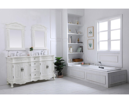 Elegant Danville Double Vanity Sink Set - Antique White (VF10160DAW)