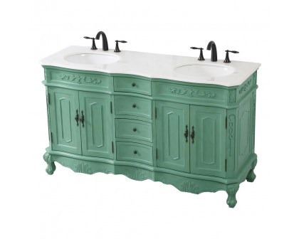 Elegant Danville Double Vanity Sink Set - Vintage Mint (VF10160DVM)