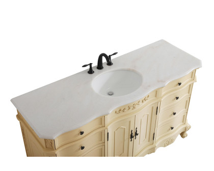 Elegant Danville Single Vanity Sink Set - Light Antique Beige (VF10160LT)