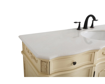 Elegant Danville Single Vanity Sink Set - Light Antique Beige (VF10160LT)