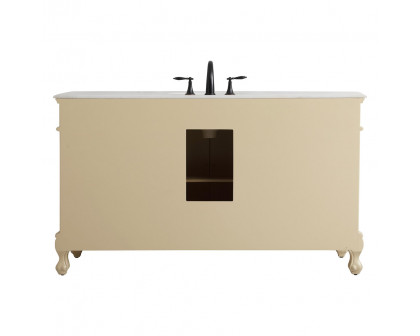 Elegant Danville Single Vanity Sink Set - Light Antique Beige (VF10160LT)