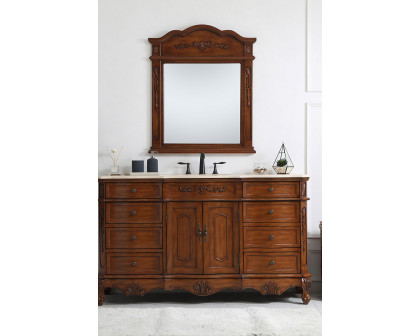 Elegant Danville Single Vanity Sink Set - Teak (VF10160TK)