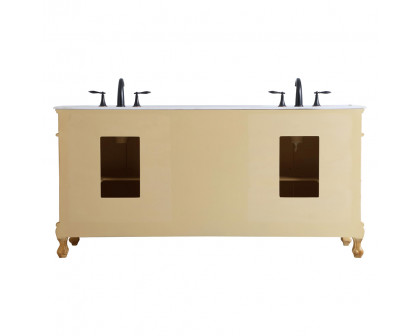 Elegant Danville Double Vanity Sink Set - Antique Beige (VF10172DAB)