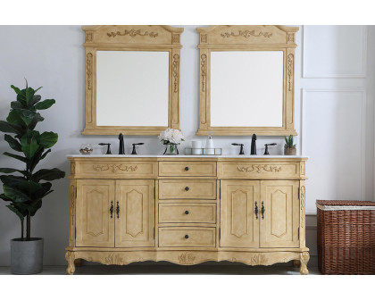 Elegant Danville Double Vanity Sink Set - Antique Beige (VF10172DAB)