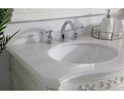 Elegant Danville Double Vanity Sink Set - Antique White (VF10172DAW)