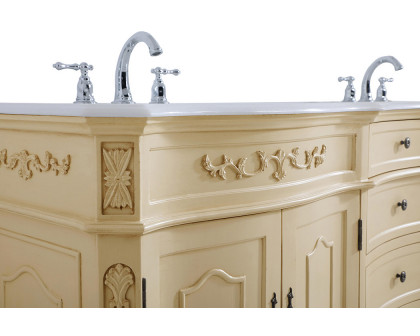 Elegant Danville Double Vanity Sink Set - Light Antique Beige (VF10172DLT)