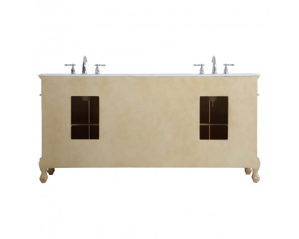 Elegant Danville Double Vanity Sink Set - Light Antique Beige (VF10172DLT)