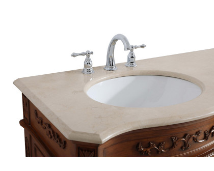 Elegant Danville Double Vanity Sink Set - Teak (VF10172DTK)