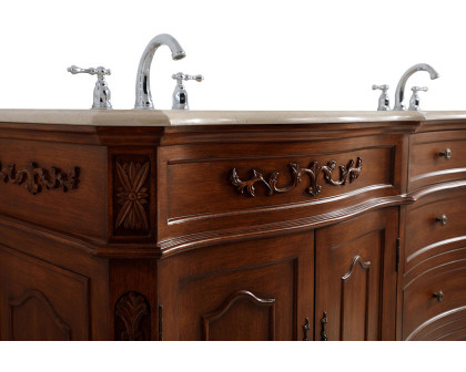 Elegant Danville Double Vanity Sink Set - Teak (VF10172DTK)