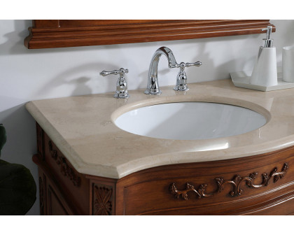 Elegant Danville Double Vanity Sink Set - Teak (VF10172DTK)