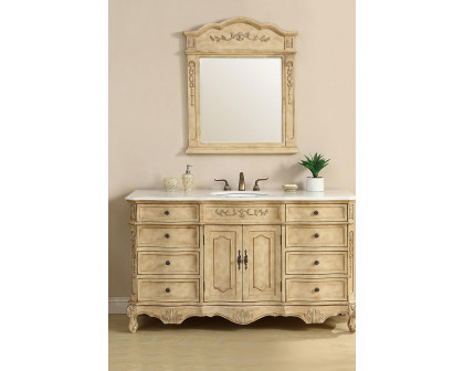 Elegant Danville Vanity Sink Set - Antique Beige (VF101S60AB)