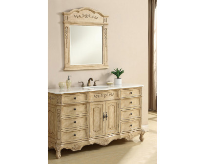 Elegant Danville Vanity Sink Set - Antique Beige (VF101S60AB)