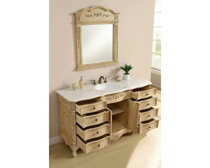 Elegant Danville Vanity Sink Set - Antique Beige (VF101S60AB)