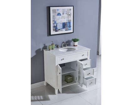 Elegant - Cape Cod Free Standing Single Bathroom Vanity Set (PNT-VF10436)