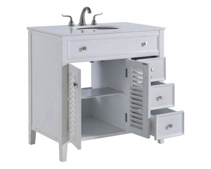 Elegant - Cape Cod Free Standing Single Bathroom Vanity Set (PNT-VF10436)