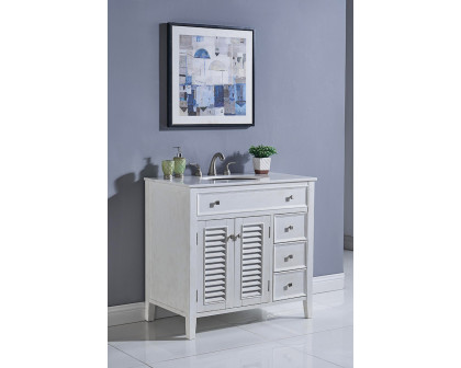 Elegant - Cape Cod Free Standing Single Bathroom Vanity Set (PNT-VF10436)