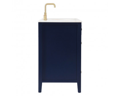 Elegant Cape Cod 48" Free Standing Single Bathroom Vanity Set - Blue (VF10448BL)