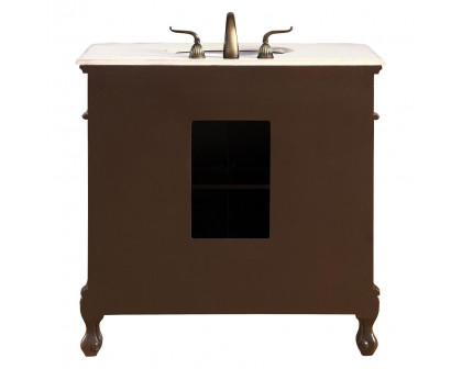 Elegant - Danville 36" Wide Single Bathroom Vanity Set (VF10536BR)