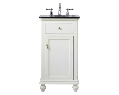 Elegant Otto 19" Single Bathroom Vanity Set - Antique White (VF12319AW)