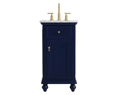 Elegant Otto 19" Single Bathroom Vanity Set - Blue (VF12319BL)