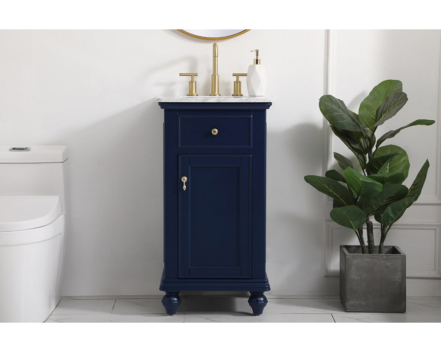 Elegant Otto 19" Single Bathroom Vanity Set - Blue (VF12319BL)