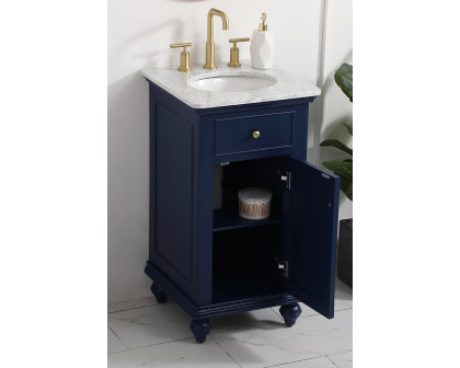 Elegant Otto 19" Single Bathroom Vanity Set - Blue (VF12319BL)