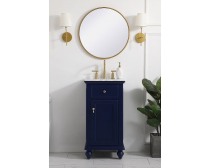 Elegant Otto 19" Single Bathroom Vanity Set - Blue (VF12319BL)