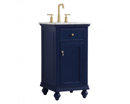 Elegant Otto 19" Single Bathroom Vanity Set - Blue (VF12319BL)