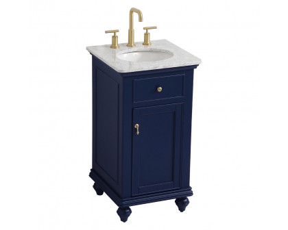 Elegant Otto 19" Single Bathroom Vanity Set - Blue (VF12319BL)