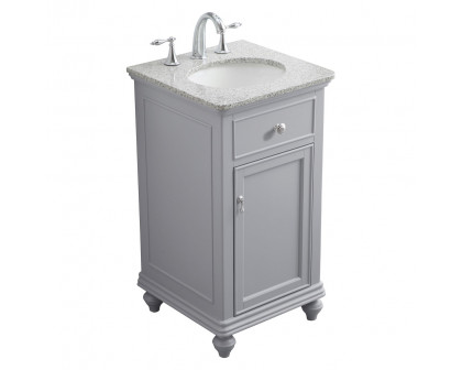 Elegant Otto 19" Single Bathroom Vanity Set - Gray (VF12319GR)