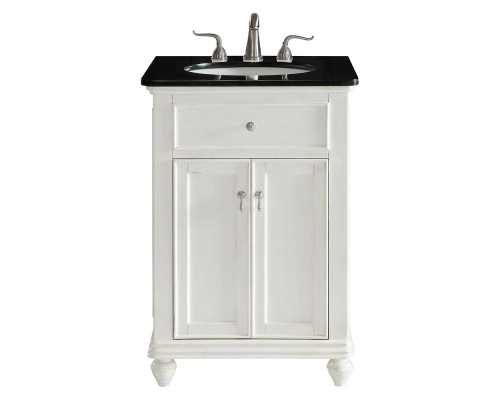 Elegant Otto 24" Single Bathroom Vanity Set - Antique White (VF12324AW)