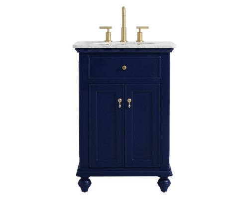 Elegant Otto 24" Single Bathroom Vanity Set - Blue (VF12324BL)