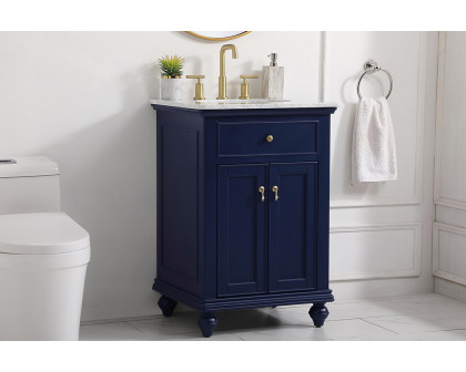 Elegant Otto 24" Single Bathroom Vanity Set - Blue (VF12324BL)