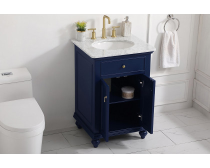 Elegant Otto 24" Single Bathroom Vanity Set - Blue (VF12324BL)