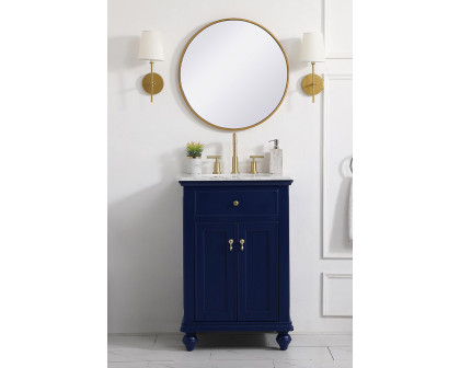 Elegant Otto 24" Single Bathroom Vanity Set - Blue (VF12324BL)