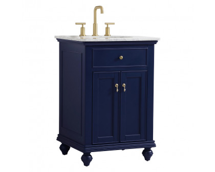 Elegant Otto 24" Single Bathroom Vanity Set - Blue (VF12324BL)