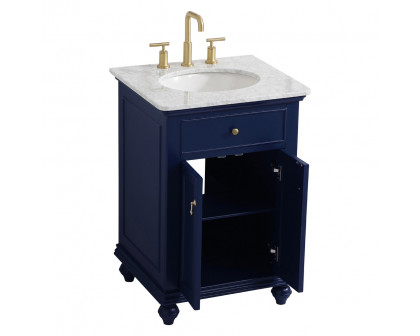 Elegant Otto 24" Single Bathroom Vanity Set - Blue (VF12324BL)